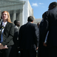 Plaintiff Abigail Noel Fisher speaks to the media after the U.S. Supreme Court heard arguments in her case against the University of Texas on Oct. 10, 2012, in Washington, D.C. The high court has now ruled that the university’s consideration of race in admissions is constitutional.
Mark Wilson/Getty Images